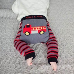 knitted fire engine leggings