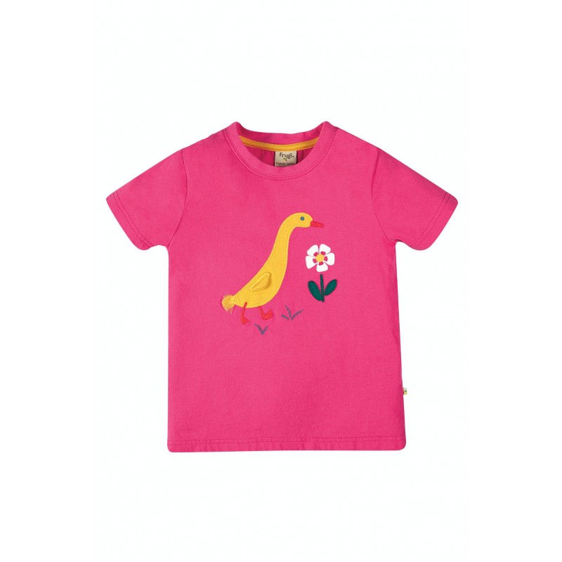 Frugi avery pink duck