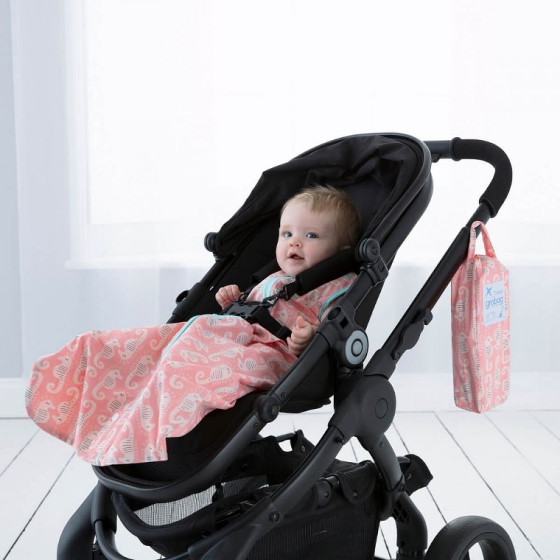 Grobag Sea Horsey Baby Sleeping Bag 0.5 tog Travel version Size 1836